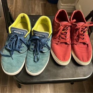 DC Men's Athletic Shoes - Blue and Red